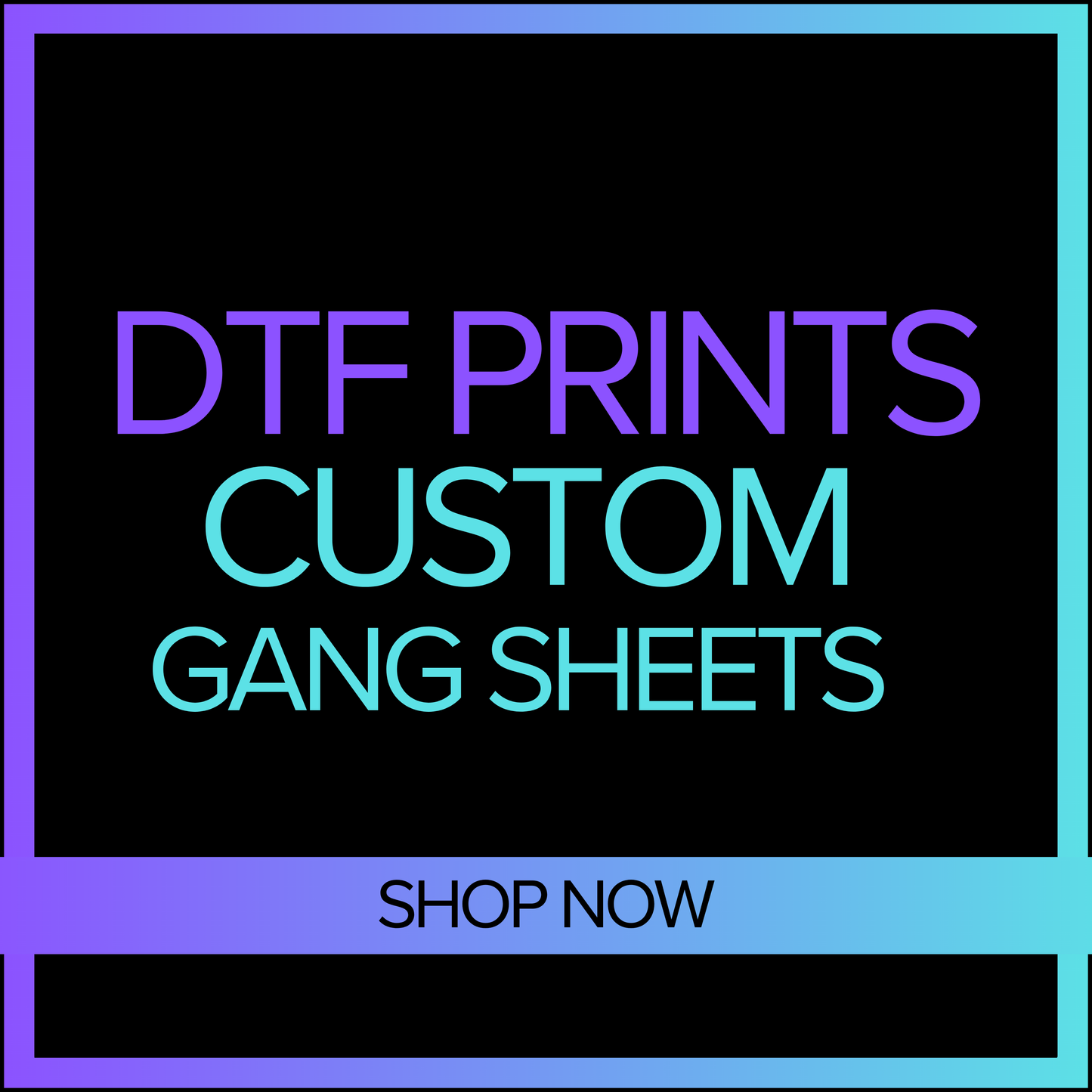 DTF Custom Printing - Gang Sheets