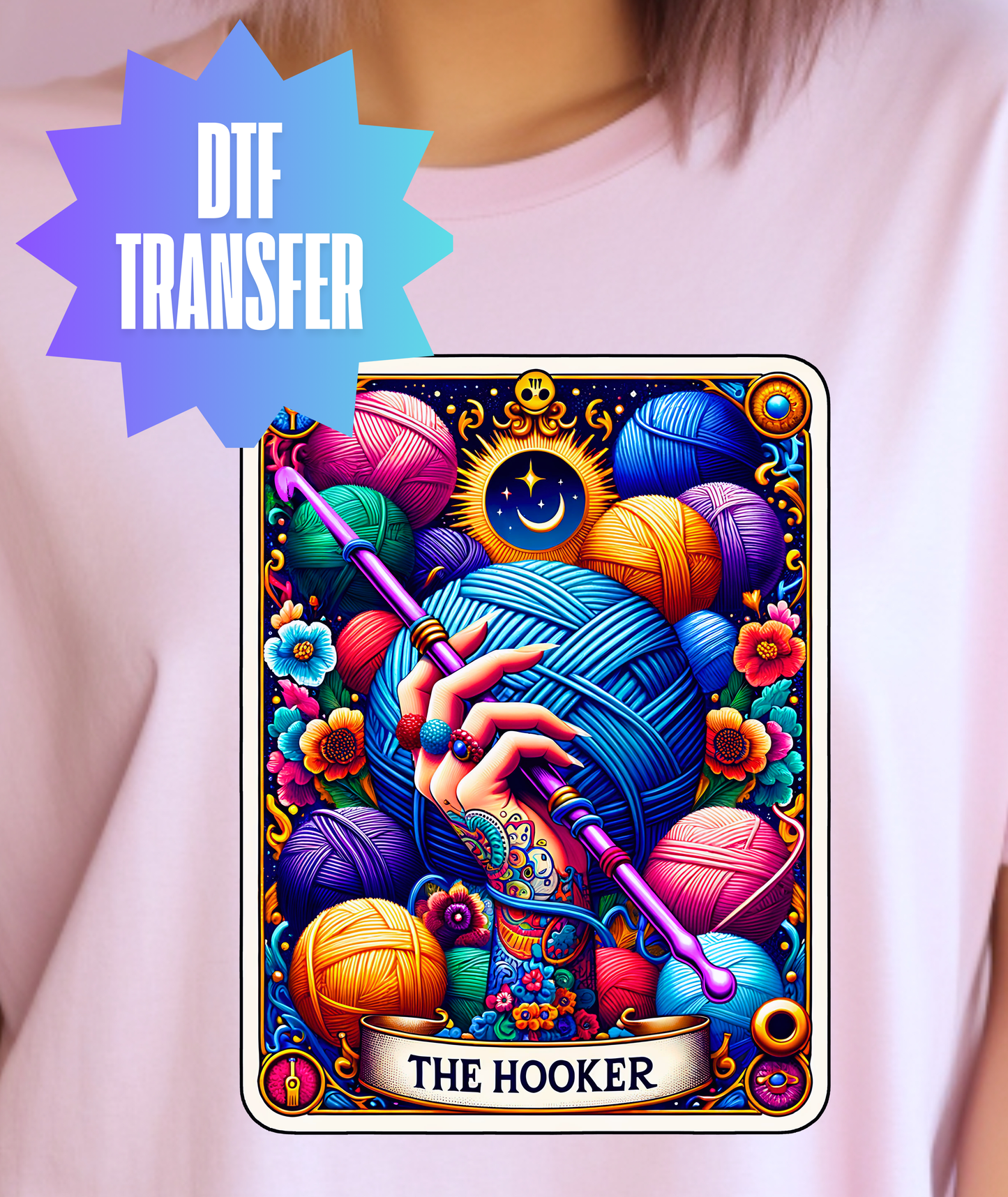 The Hooker Tarot Card DTF Transfer
