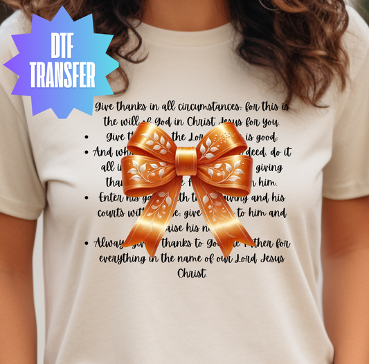 Thankful Prayer DTF