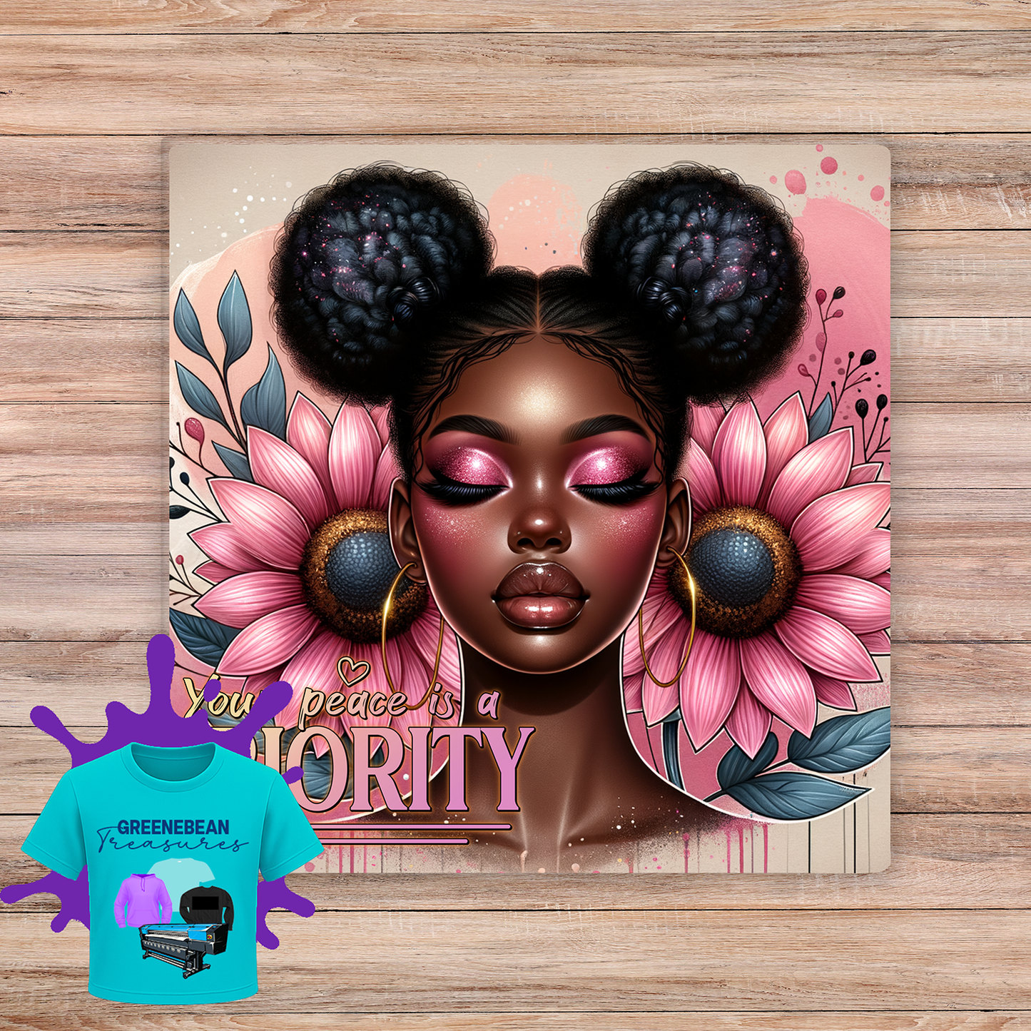 YOUR PEACE IS A PRIORITY 2X2 MAGNET