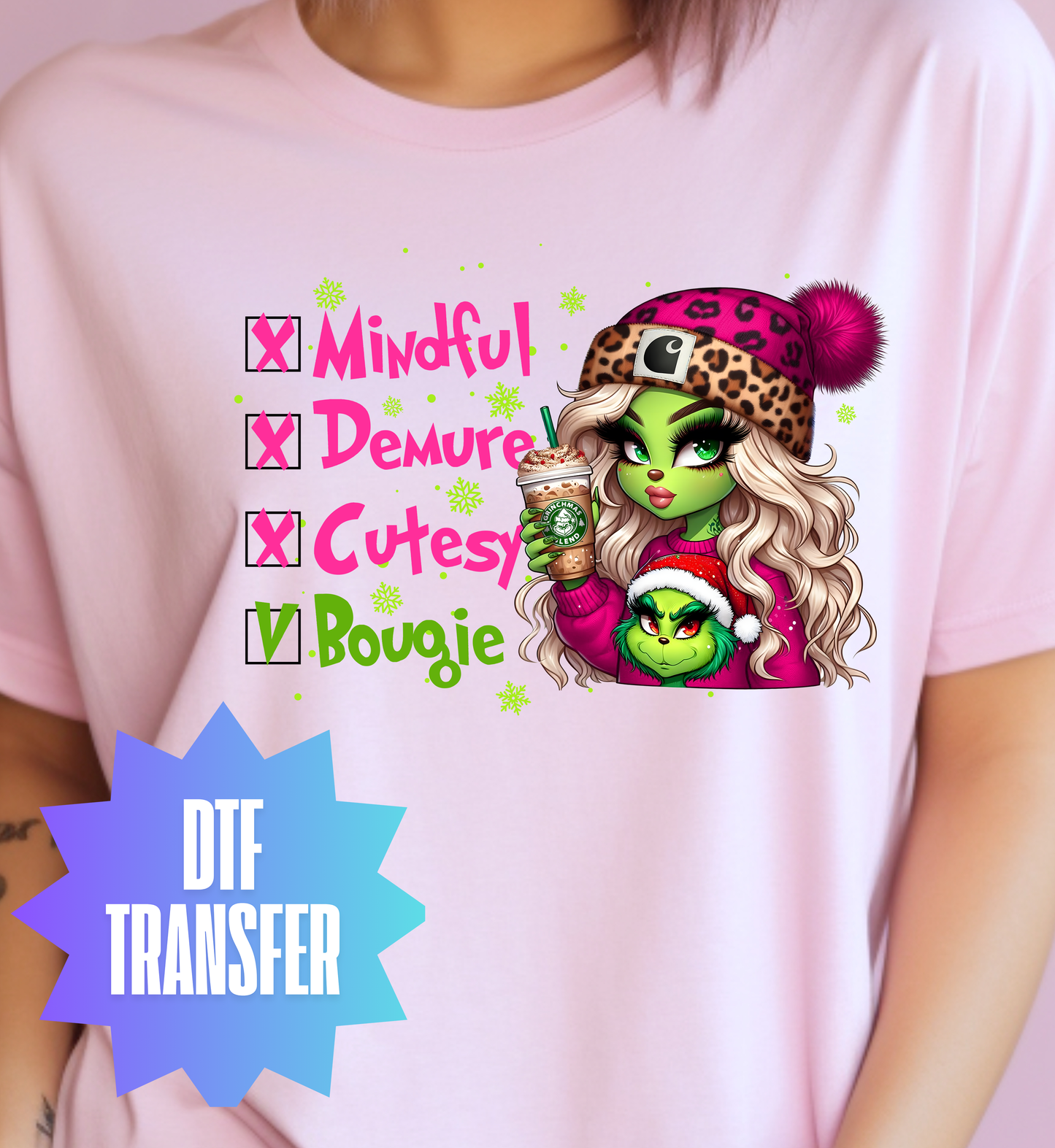 Mindful Demure Boujie DTF
