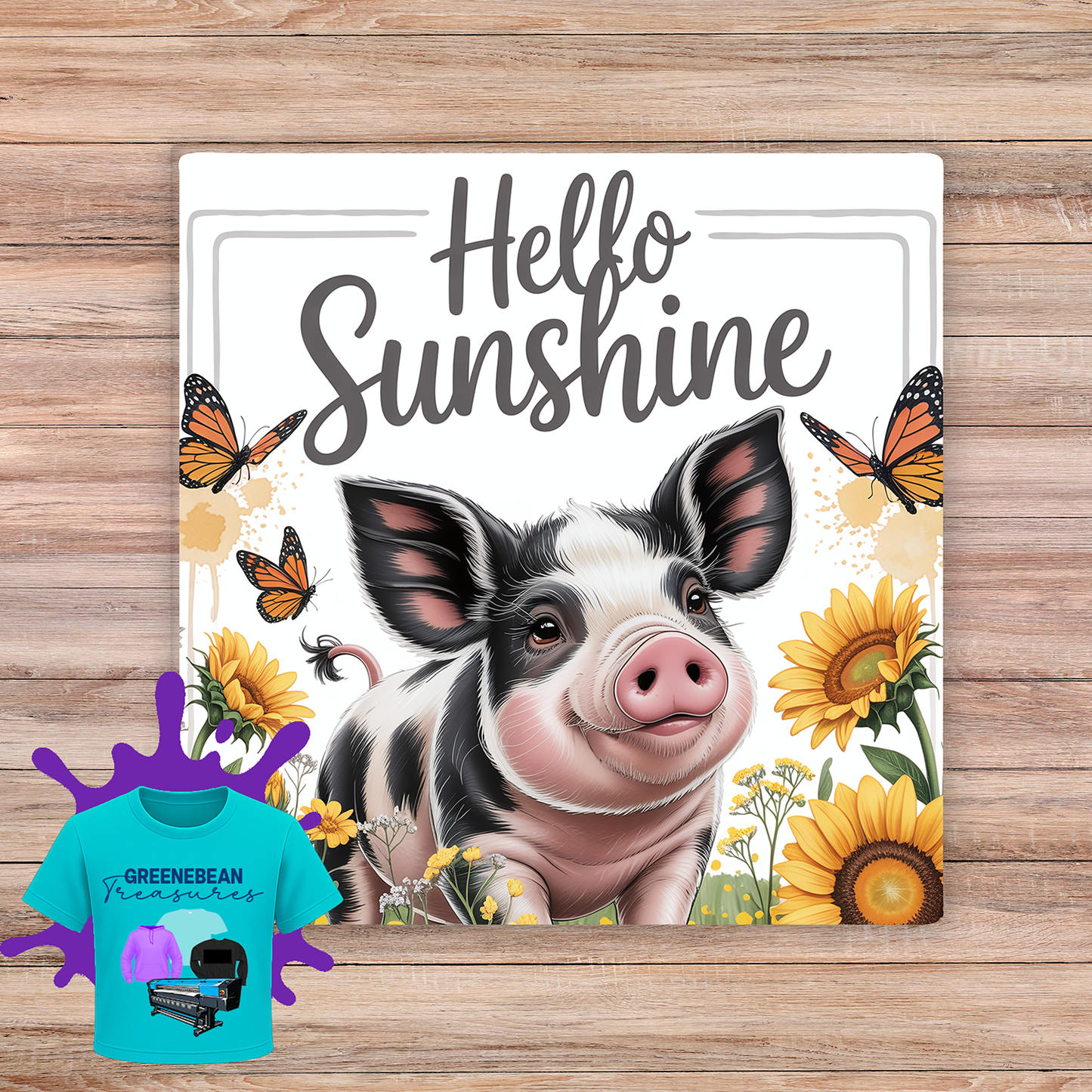 HELLO SUNSHINE 2X2 MAGNET