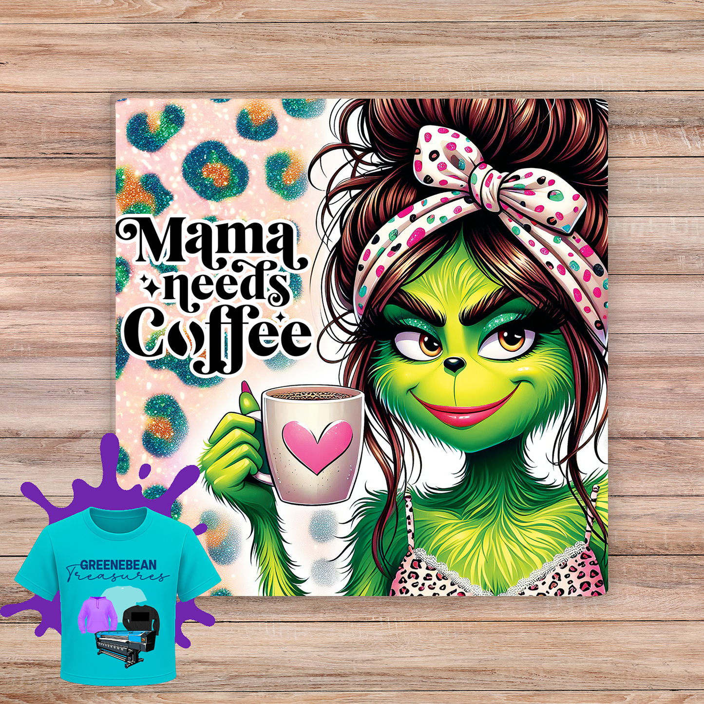 MAMA NEEDS COFFEE 2X2 MAGNET